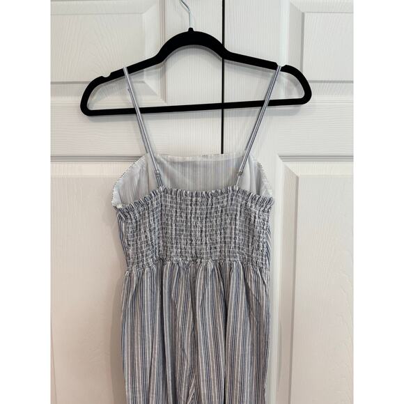JAPNA Blue & White Striped Wide-Leg Cottage Jumpsuit Size M - Picture 8 of 8